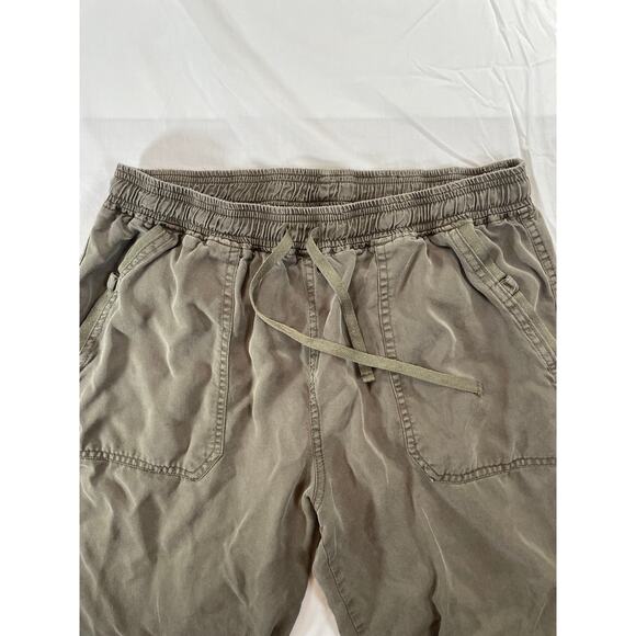 Thread & Supply Women's Tencel Cargo Jogger Pants Olive Green Utility Large - Picture 5 of 8